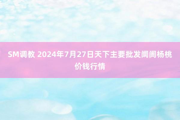 SM调教 2024年7月27日天下主要批发阛阓杨桃价钱行情