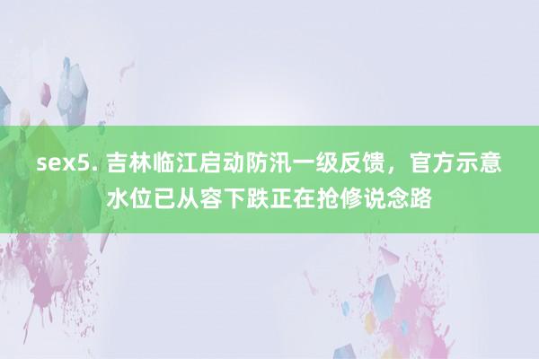 sex5. 吉林临江启动防汛一级反馈，官方示意水位已从容下跌正在抢修说念路