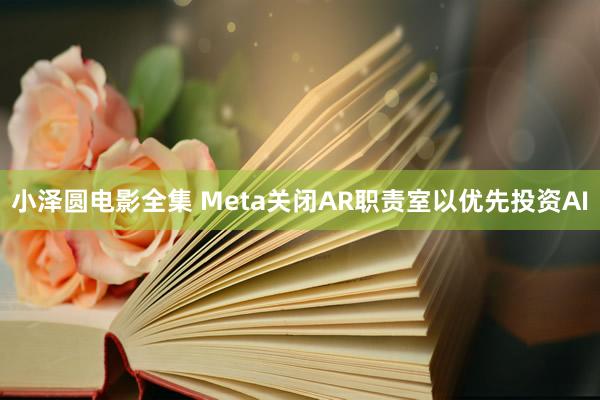 小泽圆电影全集 Meta关闭AR职责室以优先投资AI