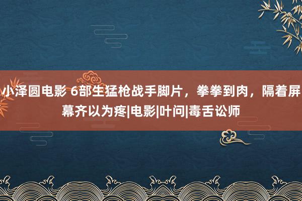 小泽圆电影 6部生猛枪战手脚片，拳拳到肉，隔着屏幕齐以为疼|电影|叶问|毒舌讼师