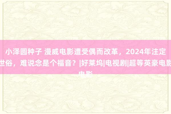 小泽圆种子 漫威电影遭受偶而改革，2024年注定世俗，难说念是个福音？|好莱坞|电视剧|超等英豪电影